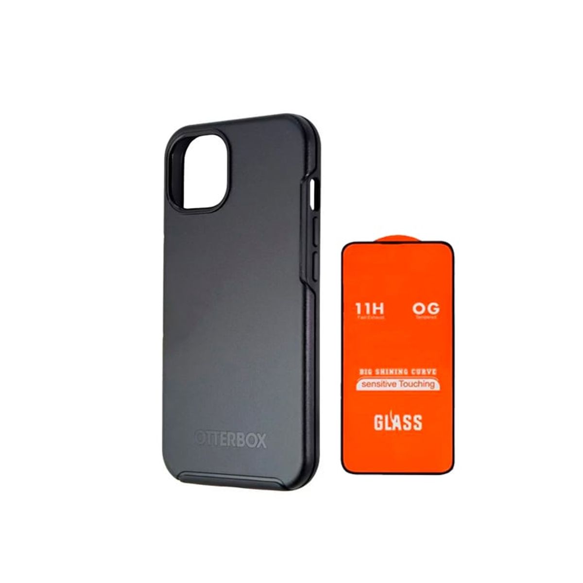 NILLKIN - Case Otterbox Symmetry Para Iphone 15 Pro Max Negro + Vidrio 11D