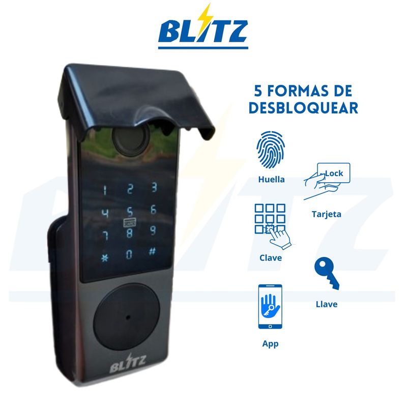 BLITZ - Cerradura Digital Blitz 5 modos + Manual R9