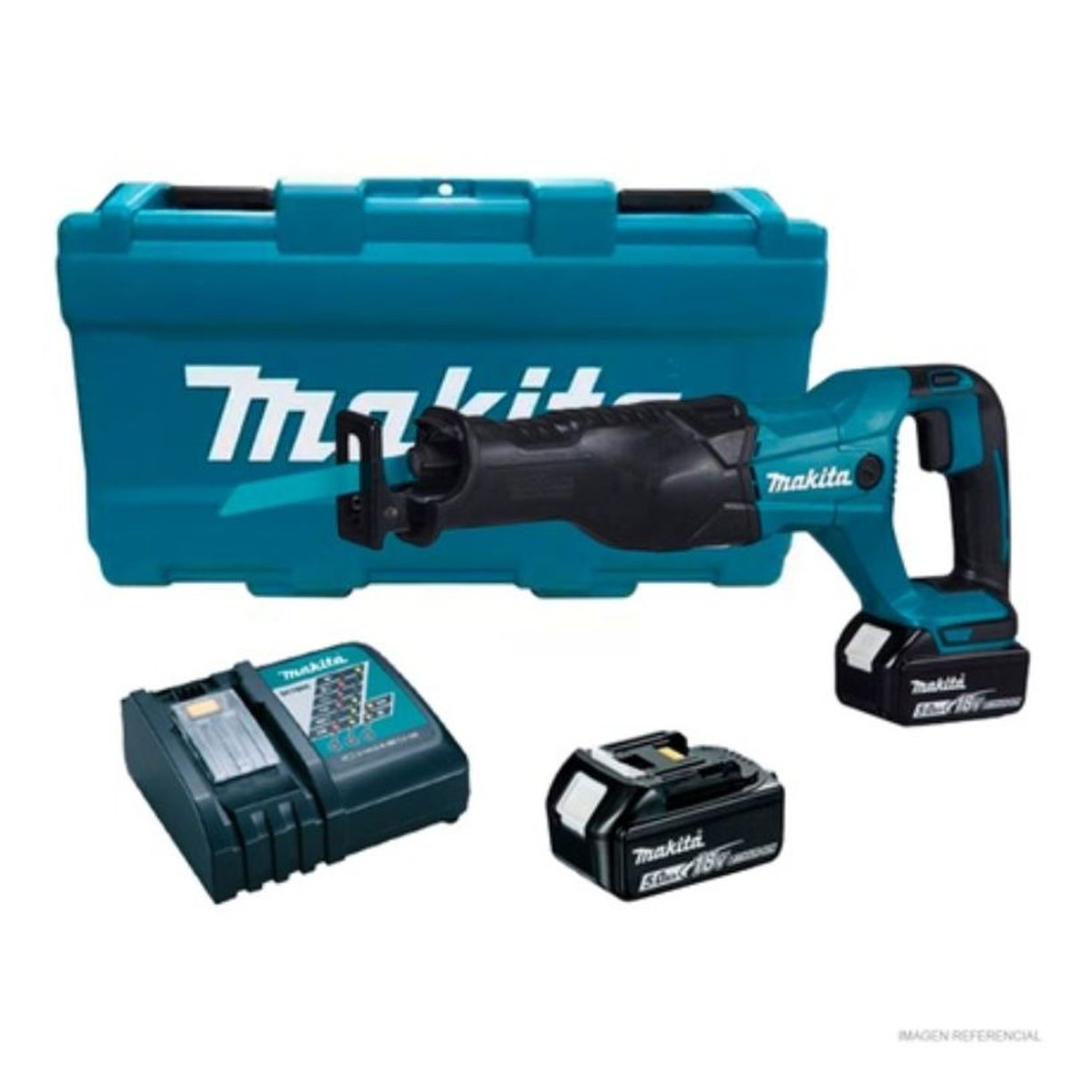 MAKITA - Sierra sable (reciproca) 18V 32mm 2 x 5.0 Ah Makita DJR186RTE