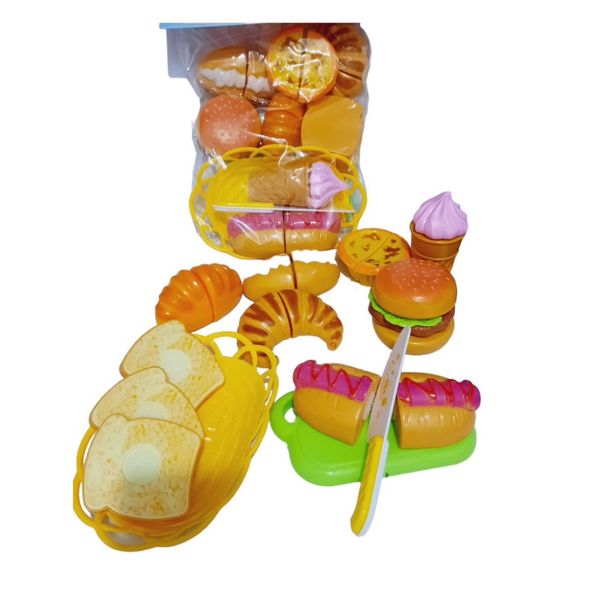 GENERICO - JUGUETE DE ALIMENTOS SET DE PANADERIA PARA NIÑOS DIDACTICO