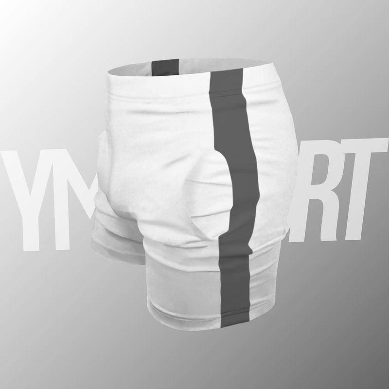 YML SPORT - Short de Entrenamiento Hombre - Short GYM Blanco - YML SPORT