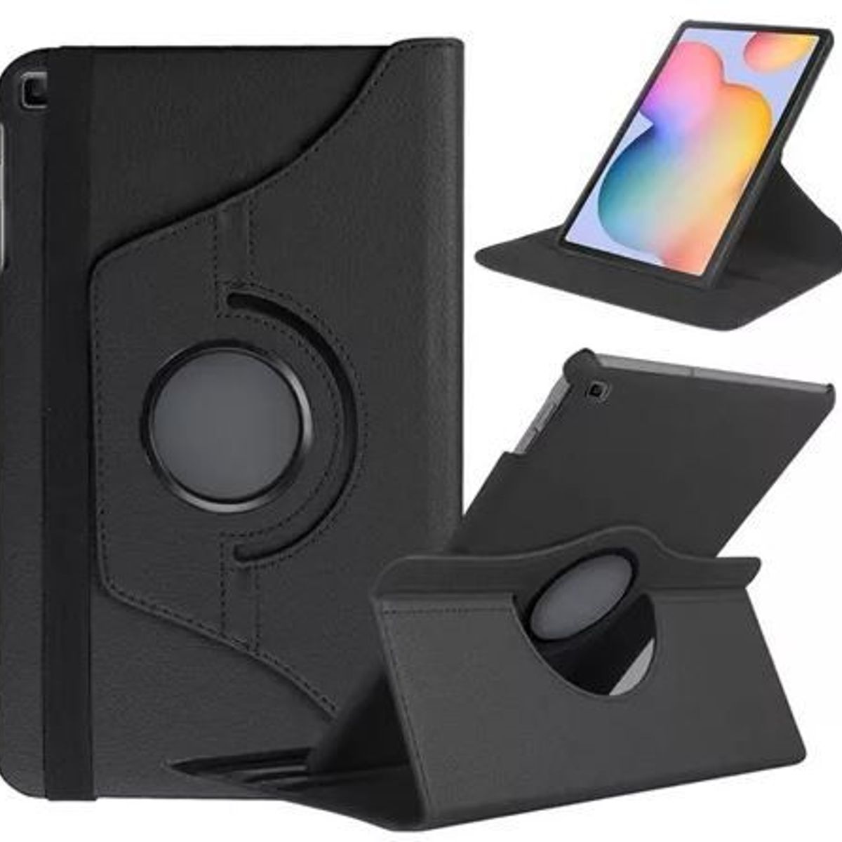 FUNDAANTIGOLPES - Funda Giratoria 360º para Samsung Galaxy Tab S6 Lite - Negro