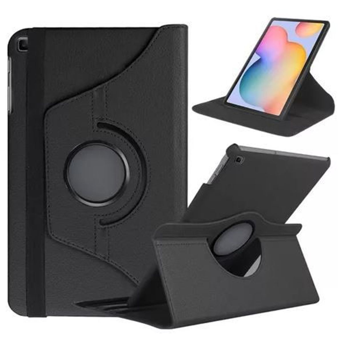 FUNDAANTIGOLPES - Funda Giratoria 360º para Samsung Galaxy Tab S6 Lite - Negro