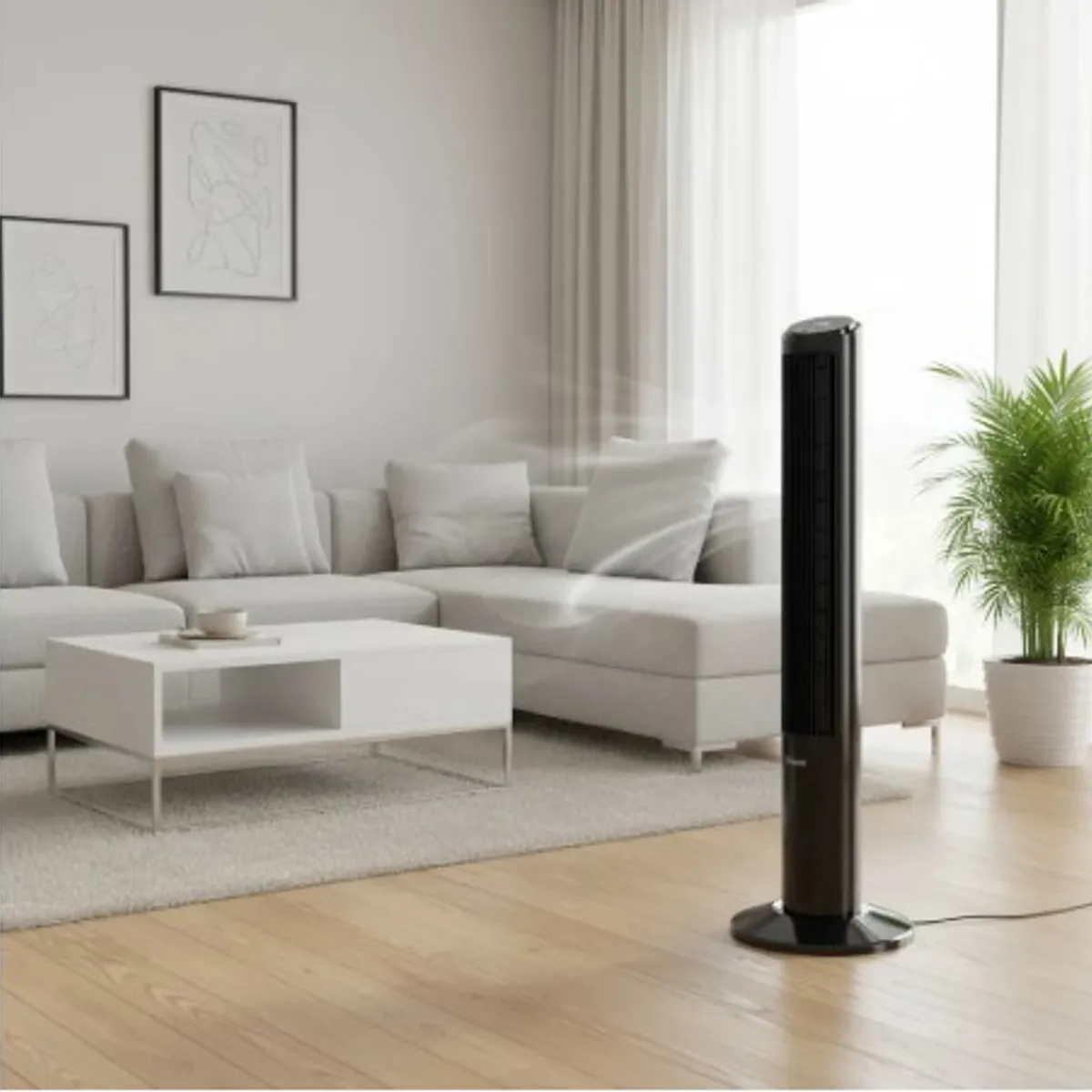 KENDAL - Ventilador de Torre con WIFI 3 Velocidades Silencioso KVT-K4007KW