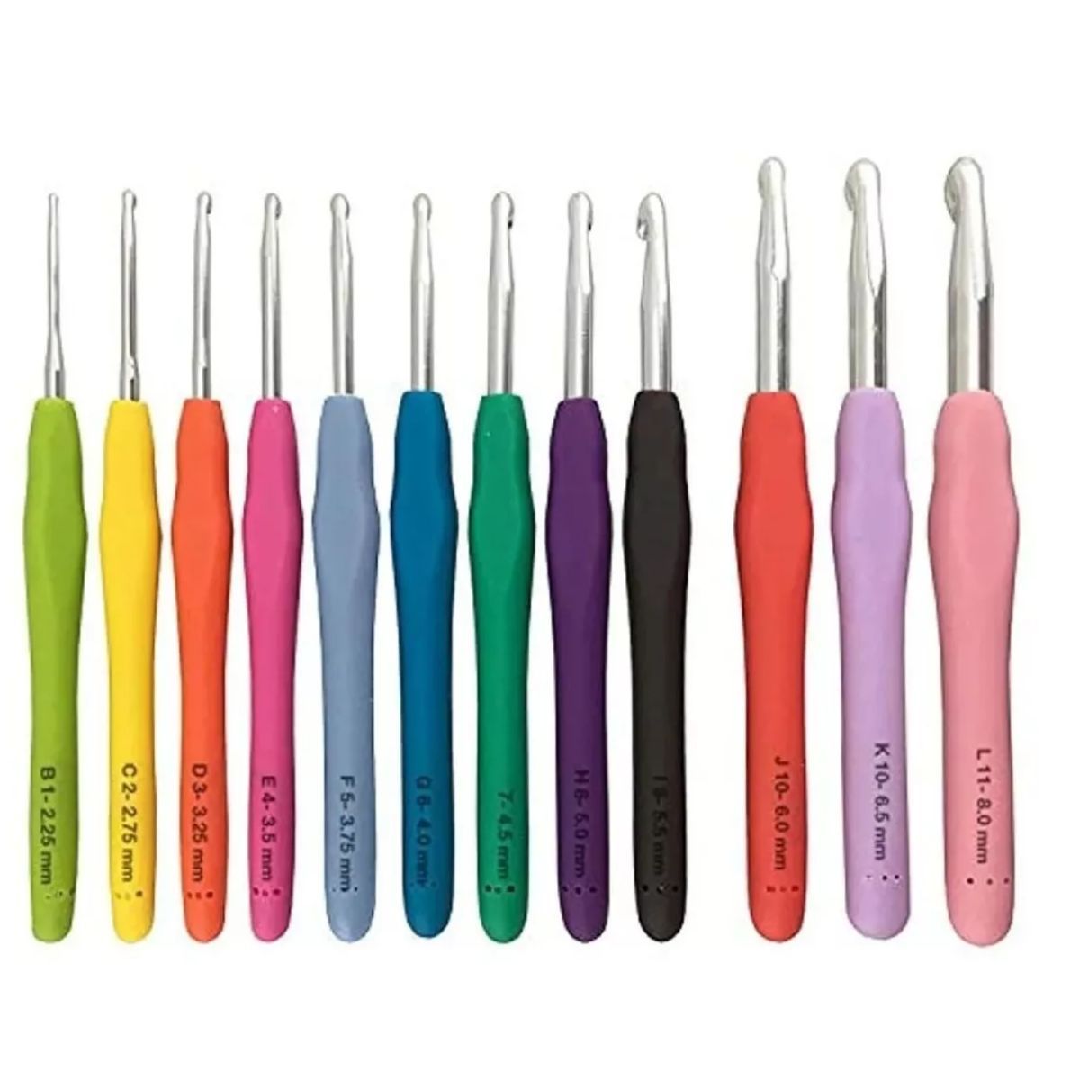 GENERICO - Juego de 36 Ganchos de Ganchillo Set de Crochet Ergonómico