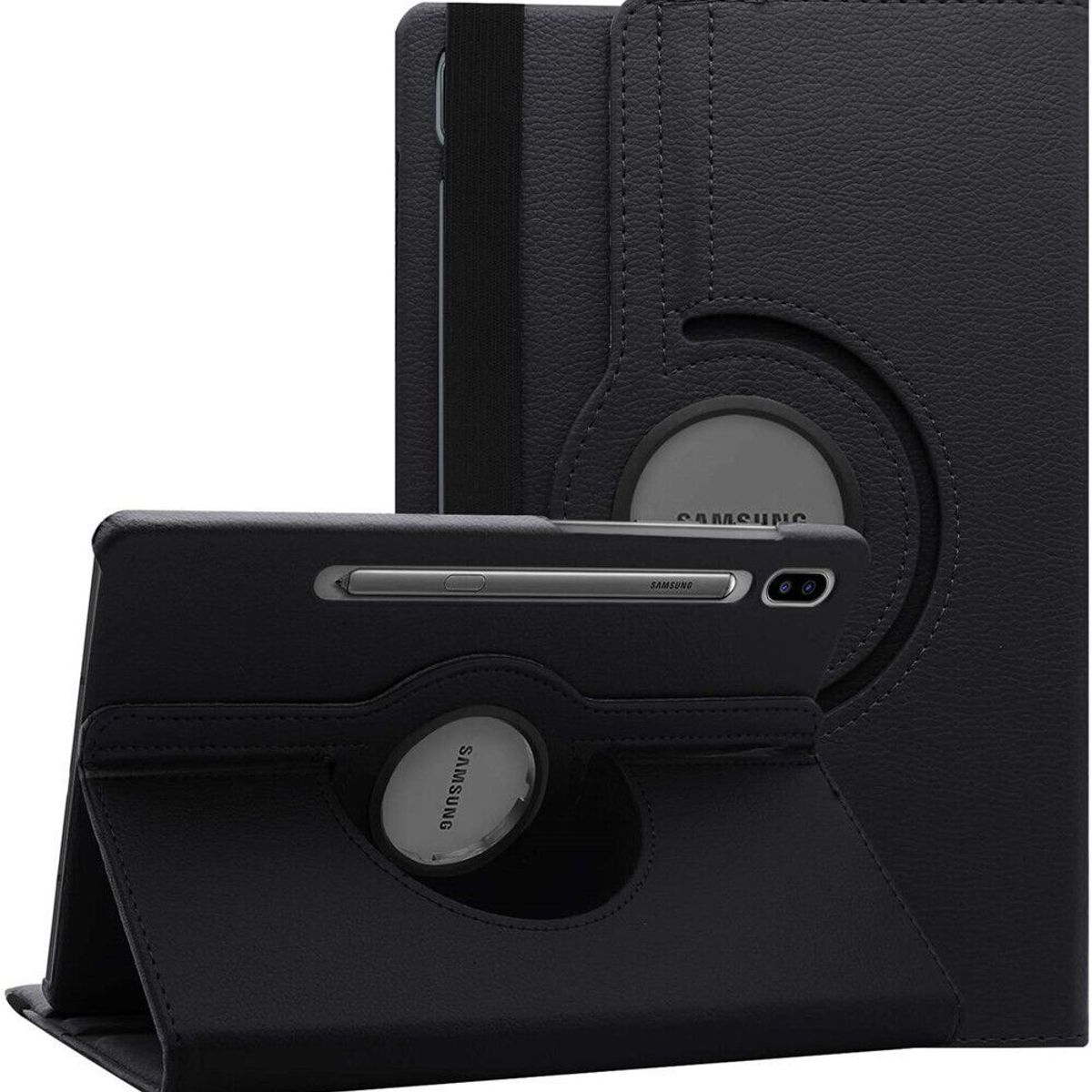 FUNDAANTIGOLPES - Funda Giratoria 360° para Samsung Galaxy Tab S9 - Negro