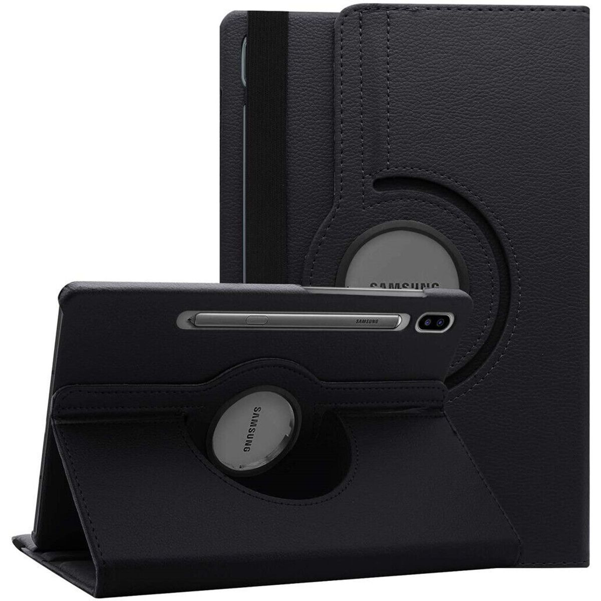 FUNDAANTIGOLPES - Funda Giratoria 360° para Samsung Galaxy Tab S9 - Negro