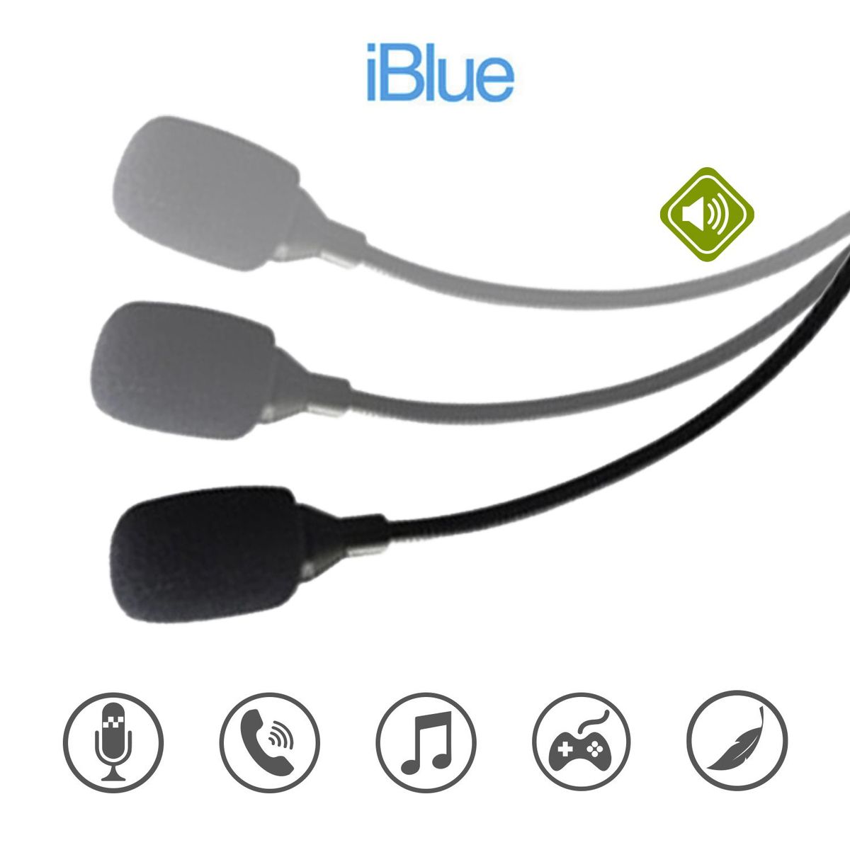 IBLUE - Audifono Iblue con Microfono USB Estereo Chat Link HS-3001- Para PC