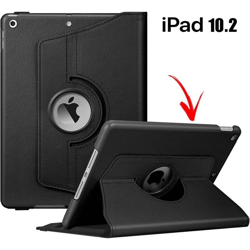FUNDAANTIGOLPES - Funda Giratoria 360° para iPad 10.2 - 10.5 - Negro
