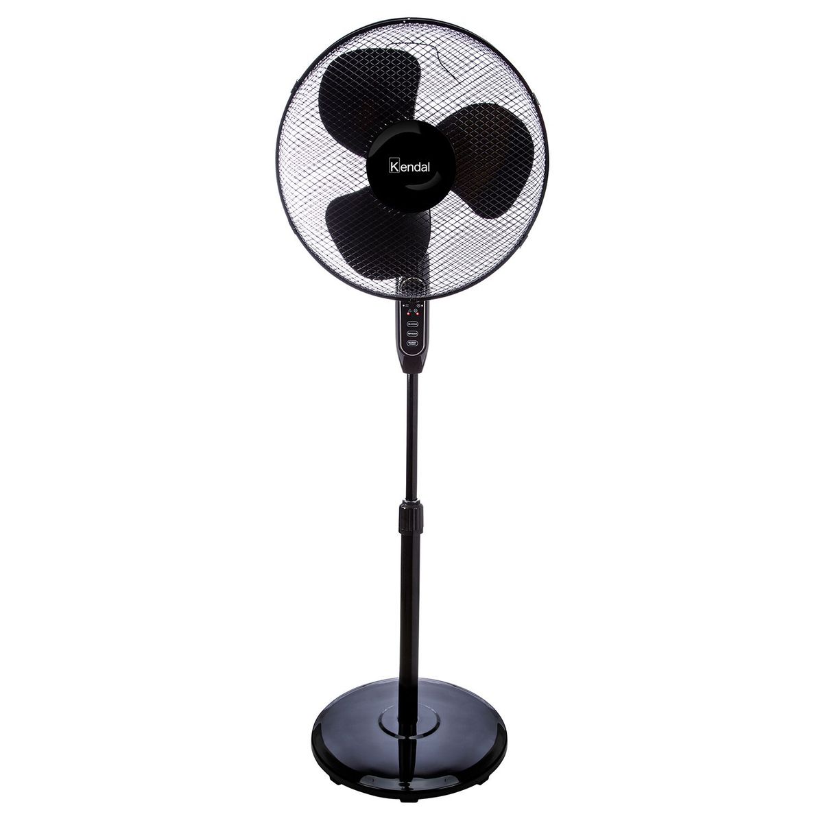 KENDAL - Ventilador Pedestal 16 Pulgadas KFR-16P Negro Con control remoto