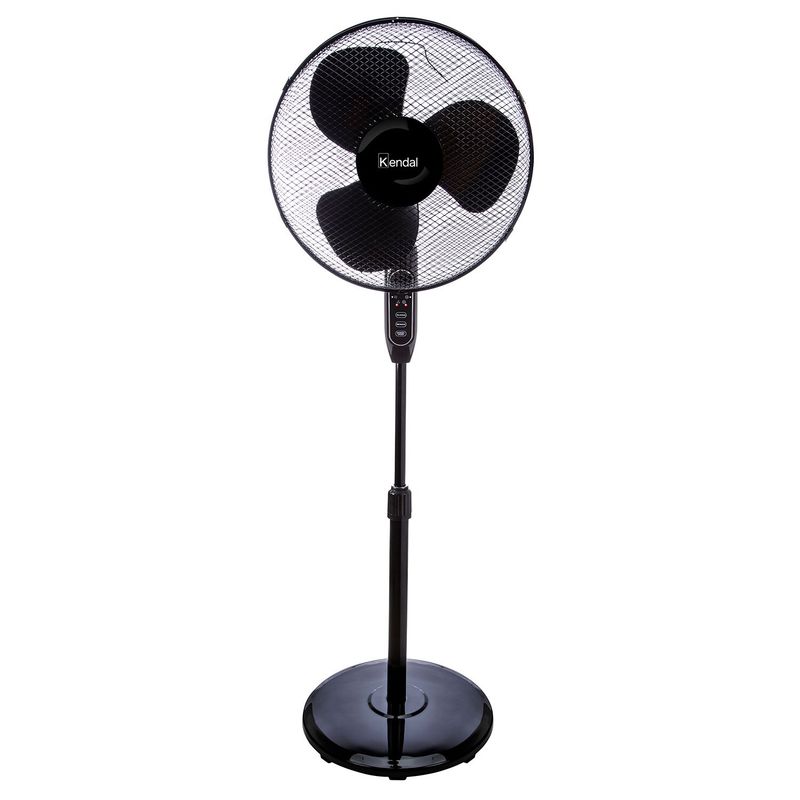 KENDAL - Ventilador Pedestal 16 Pulgadas KFR-16P Negro Con control remoto