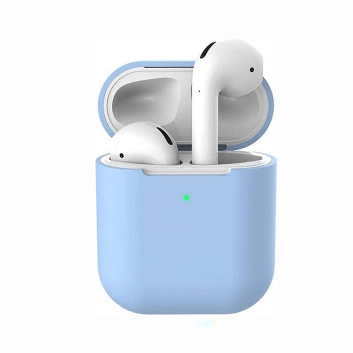 GENERICO - Case de Silicona Para Airpods 1era y 2da Gen - Celeste.