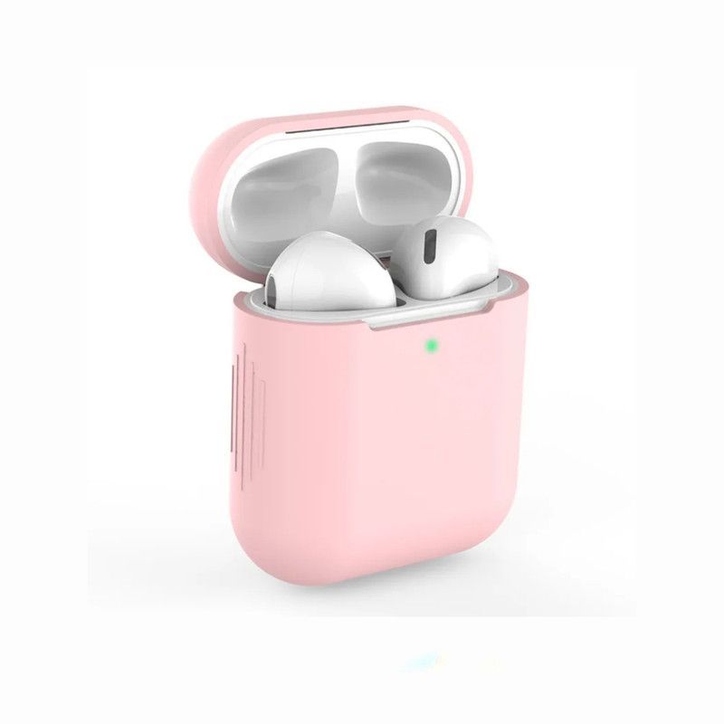 GENERICO - Case de Silicona Para Airpods 1era y 2da Gen - Rosa.