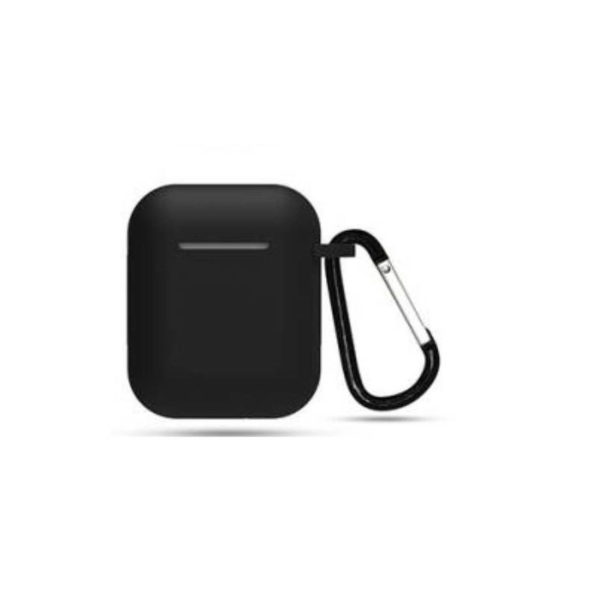 GENERICO - Funda de Silicona Para Airpods 1era y 2da Gen - Negro.