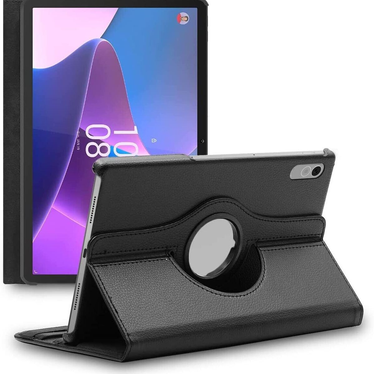 FUNDAANTIGOLPES - Funda Giratoria 360° para Lenovo Tab P11 Pro 2da Gen - Negro