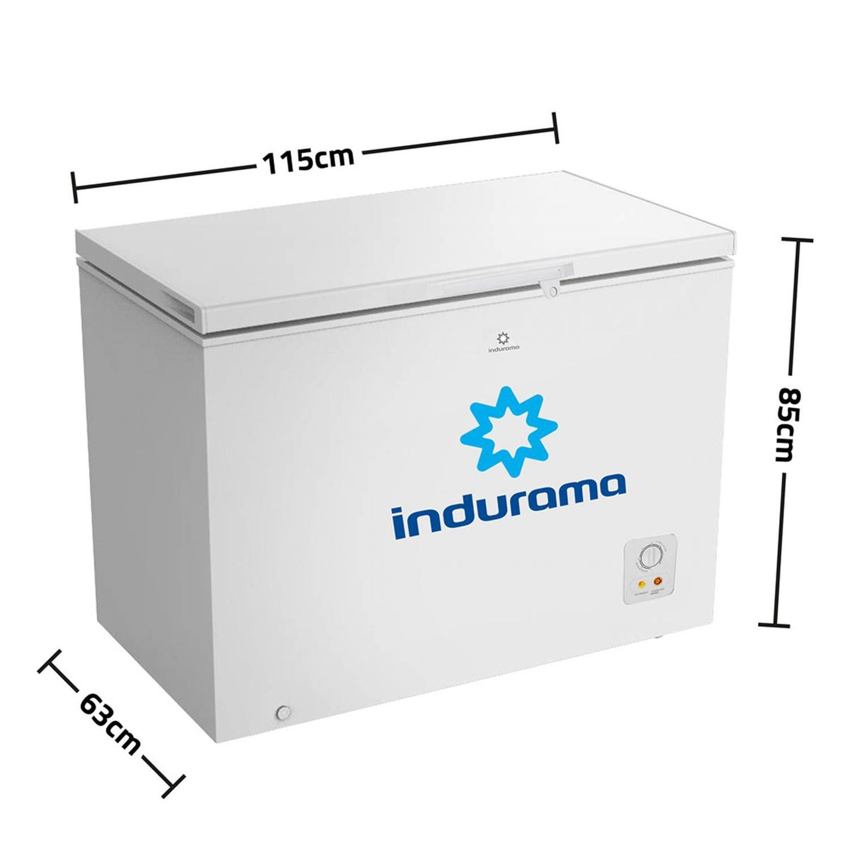 INDURAMA - Congeladora Indurama CI-320BL 297L Blanco