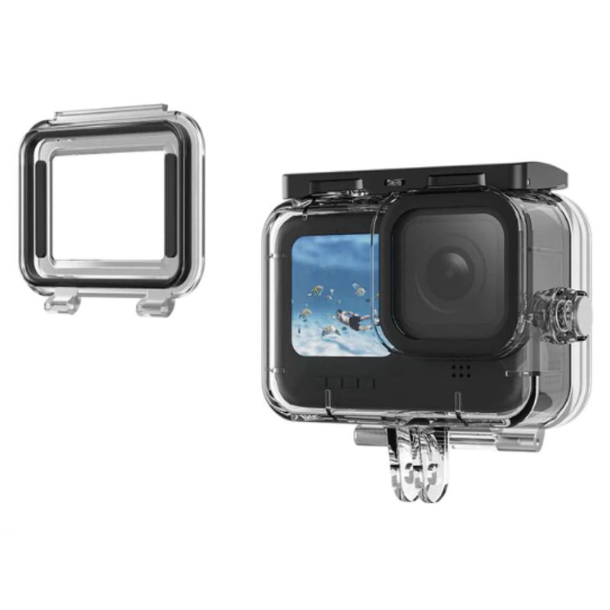 TELESIN - Case acuático para cámara Gopro hero 12 11 10 9 TELESIN