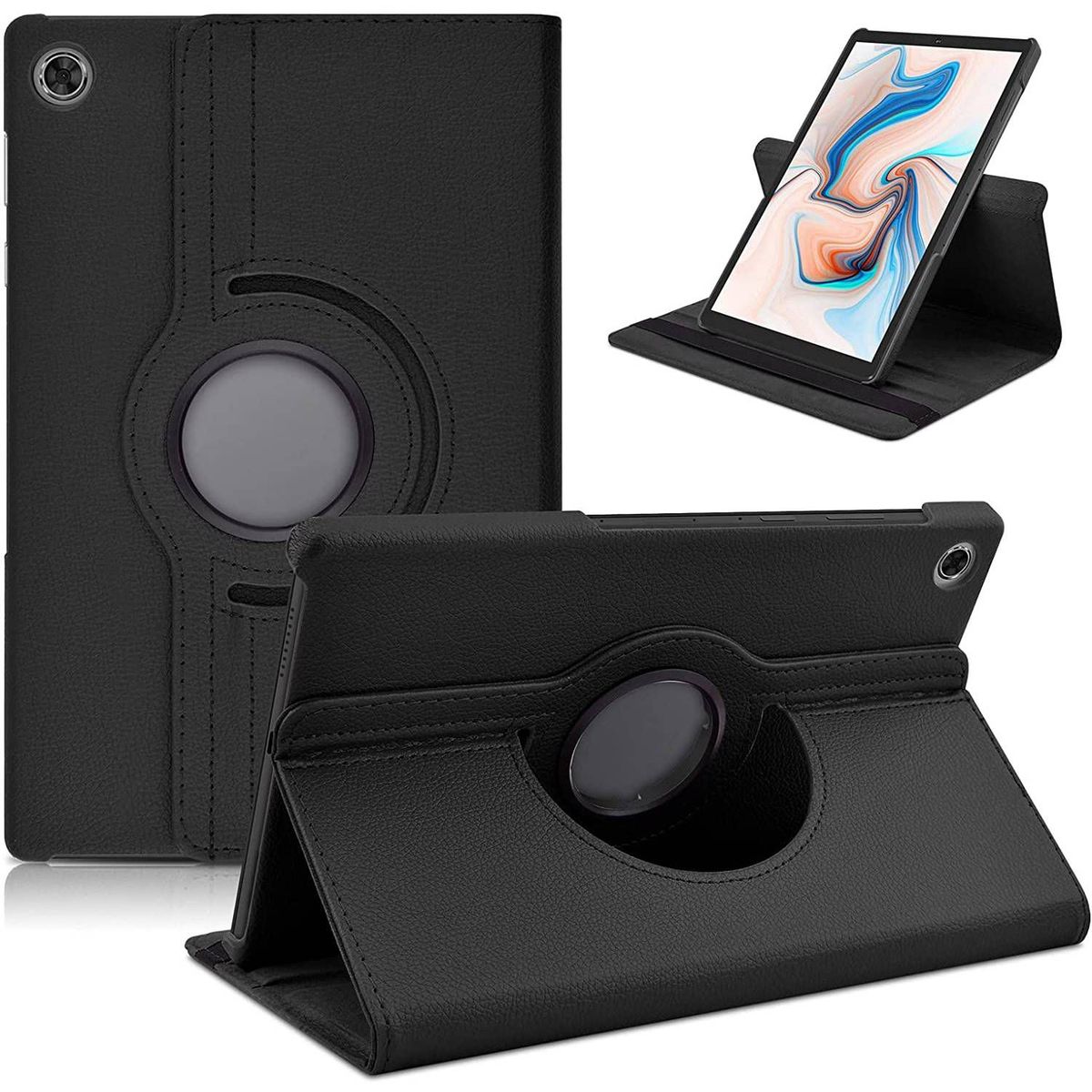 FUNDAANTIGOLPES - Funda Giratoria 360° para Lenovo Tab M10 - Negro