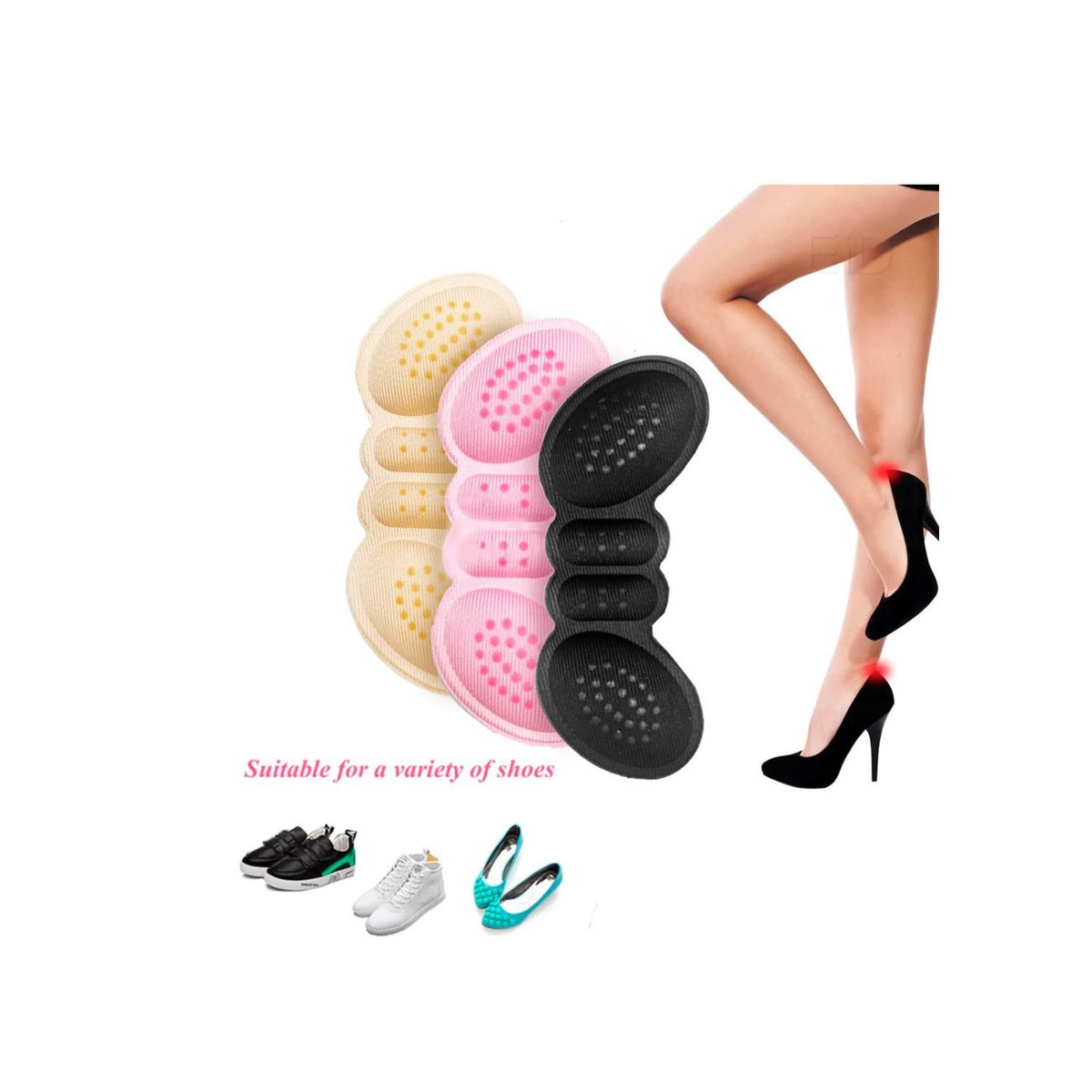 GENERICO - Protector de Talón adhesivo en Rosado