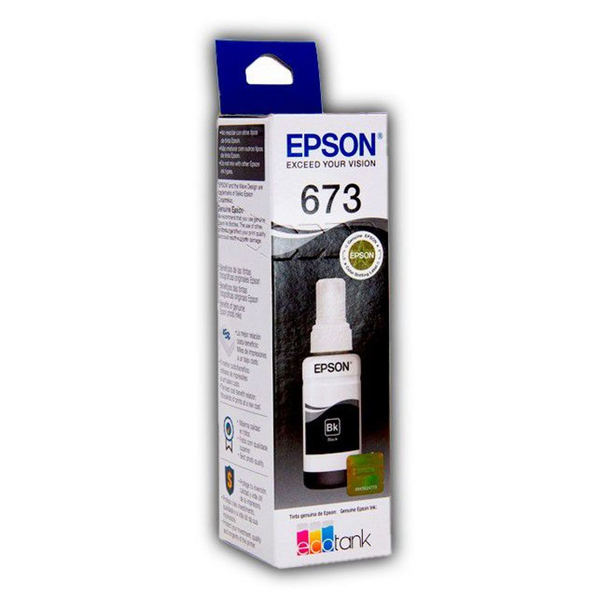 EPSON - Botella de Tinta Epson T673 Negro Original T673120