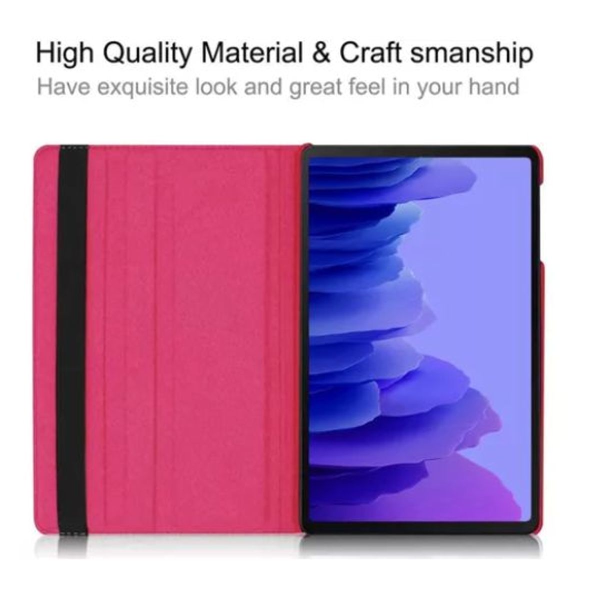 GENERICO - Funda Giratoria Fucsia para tablet Samsung Galaxy A7 2022 10.4 pulg.
