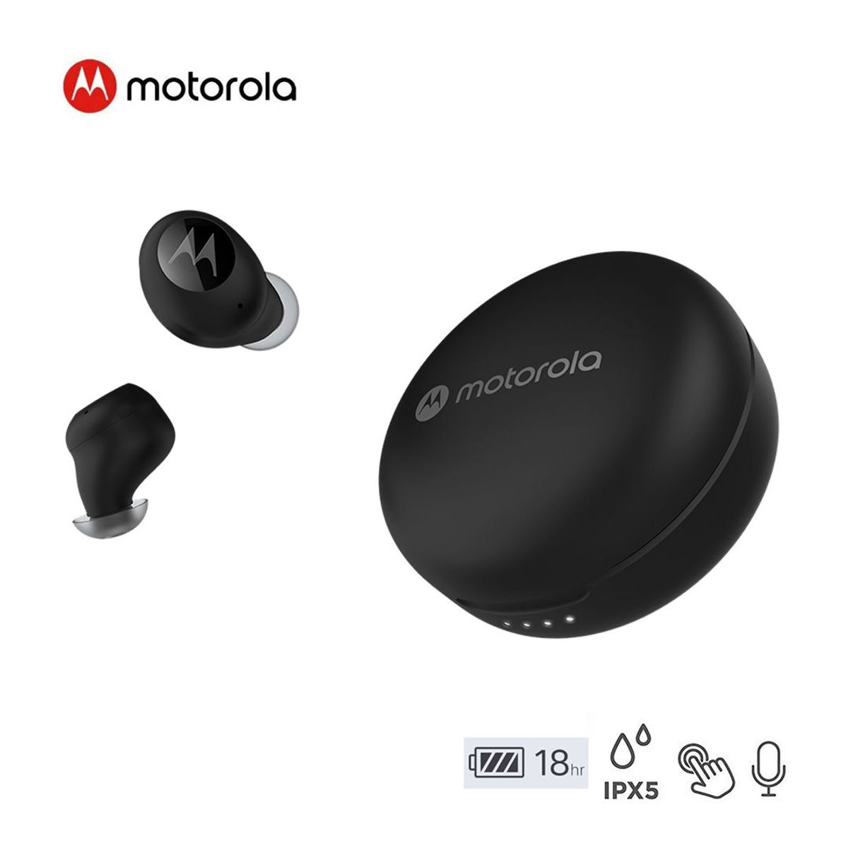 MOTOROLA - Audífonos in ear Motorola Bluetooth Ipx5 Moto Buds 250 18hrs Negro