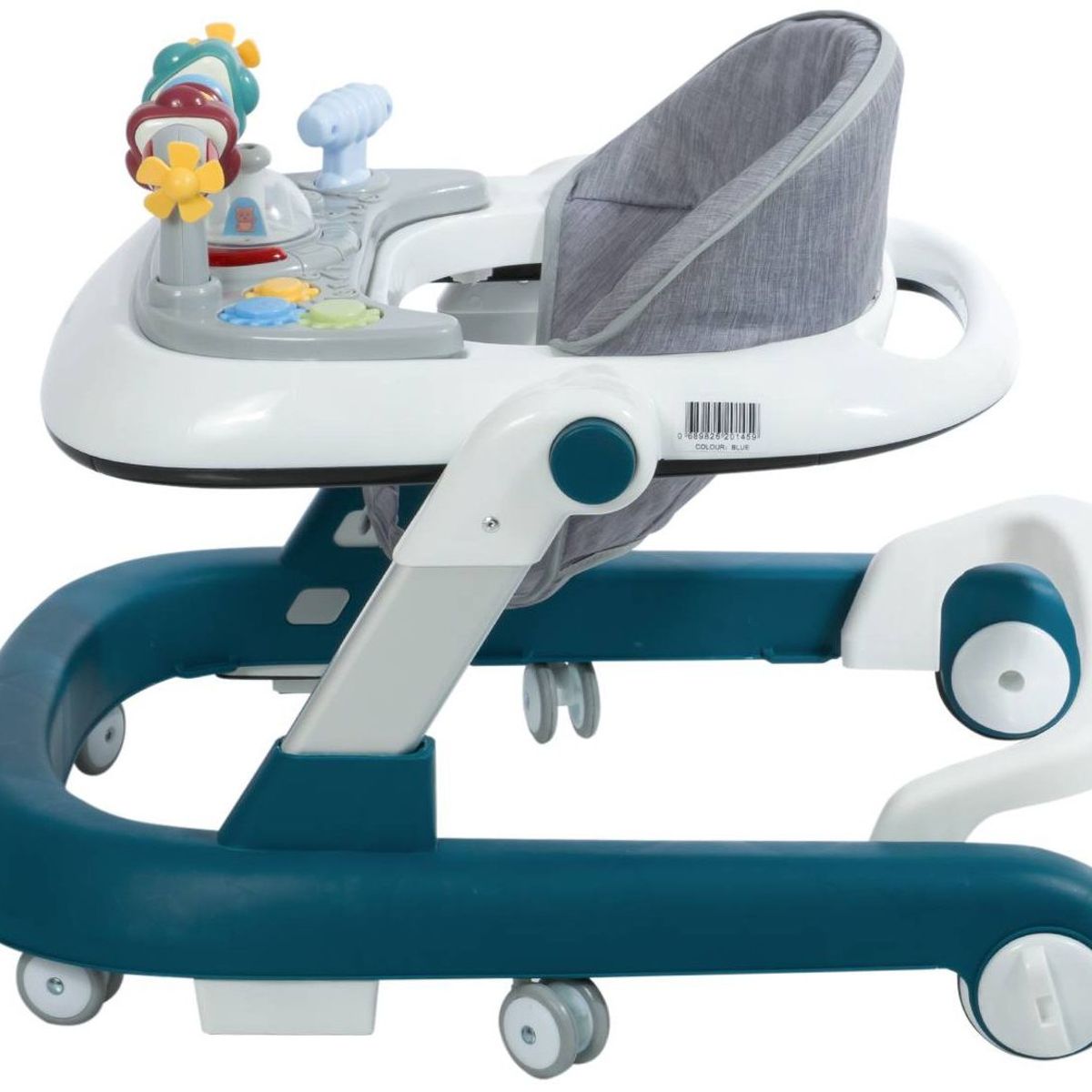 EBABY - Andador Caminador Con Mesa Interactiva Musical Azul