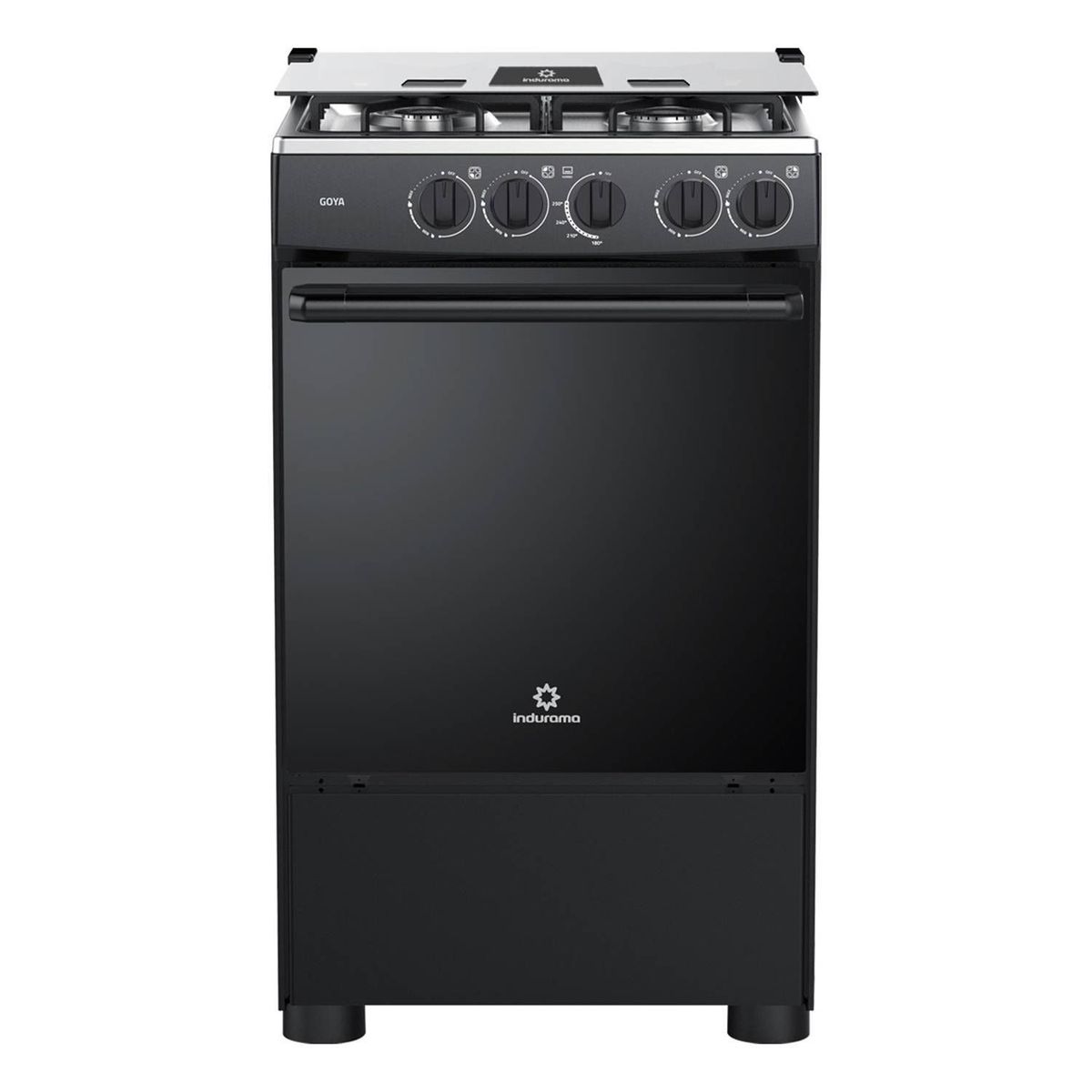 INDURAMA - Cocina Indurama Goya 4 Hornillas Negro