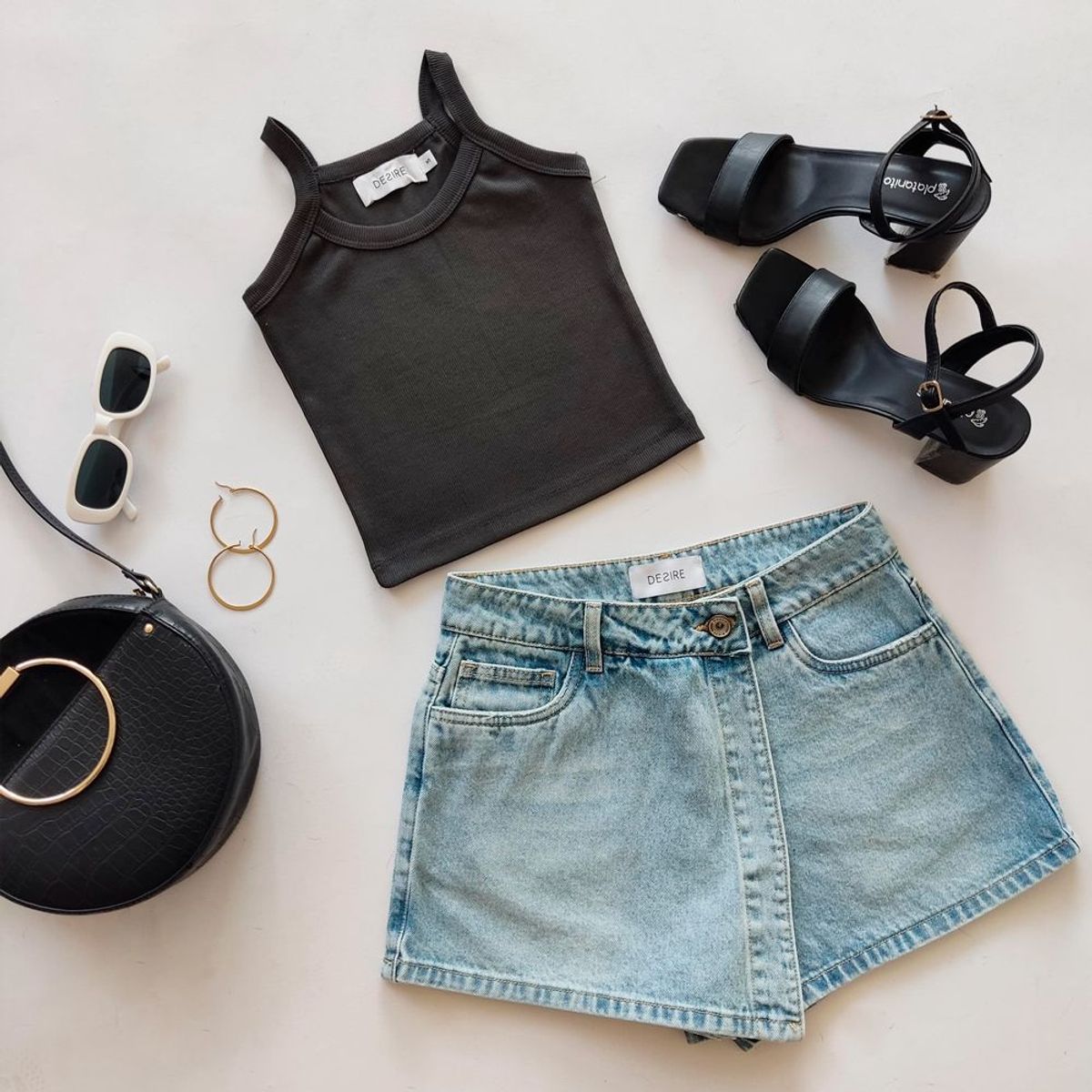 DESIRE - Short Falda Jean Desire Para Mujer