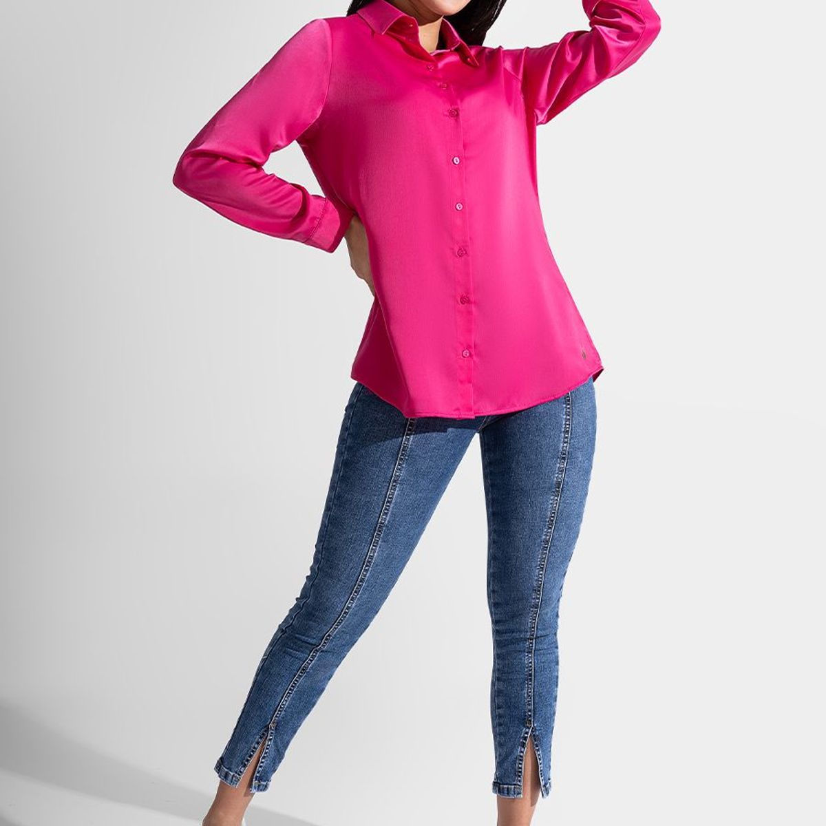 GOCCOS - Blusas Moda Saten Mujer Aixxa