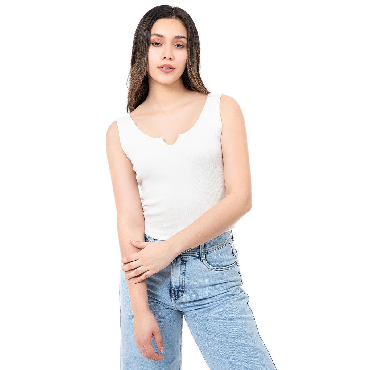 SQUEEZE - Cropp Rib Lycrado Mujer Cynef Squeeze