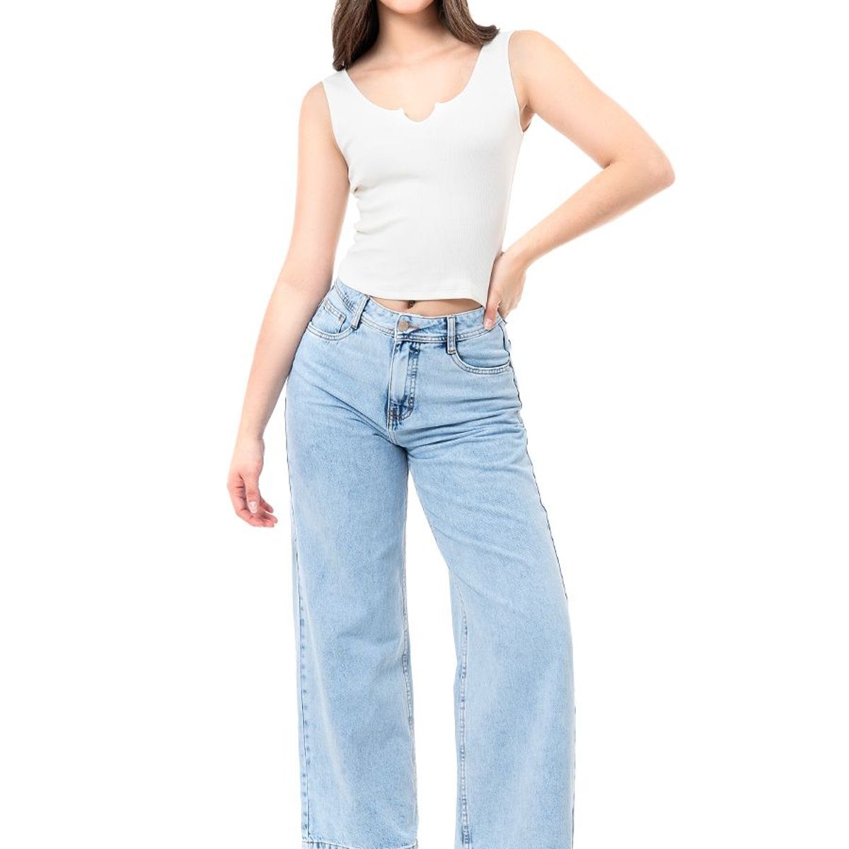 SQUEEZE - Cropp Rib Lycrado Mujer Cynef Squeeze