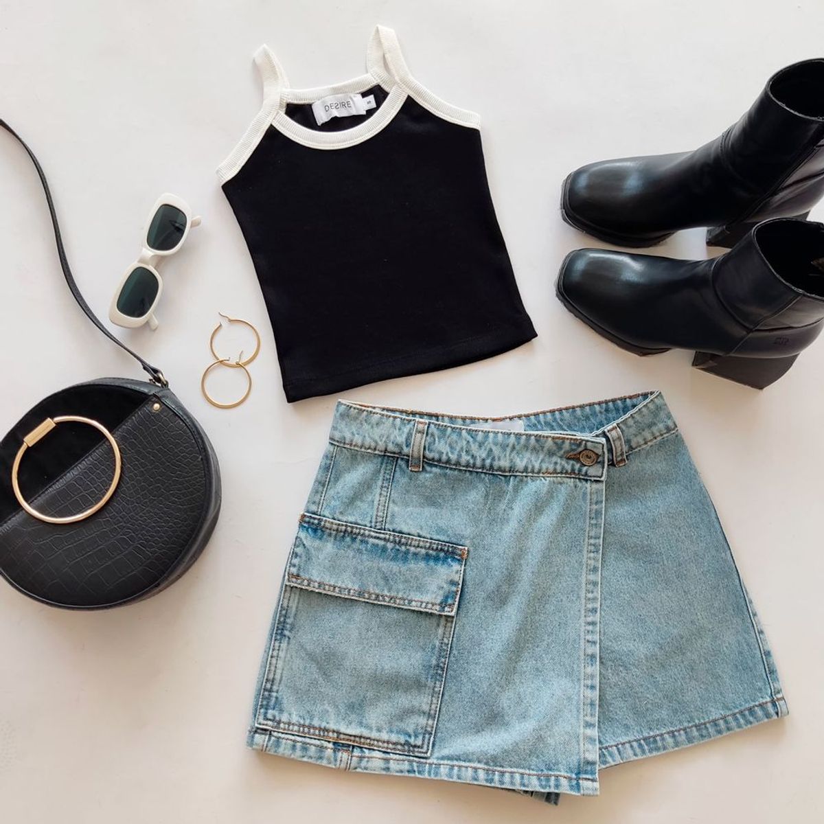 DESIRE - Short Falda Cargo Desire Para Mujer