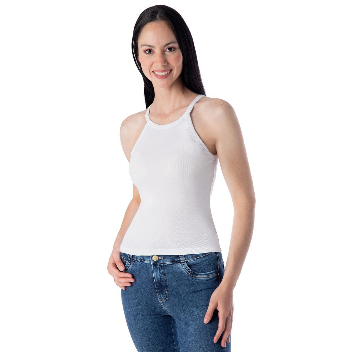 PIONIER - Polos Tiras Rib Lycrado Mujer Yaxha