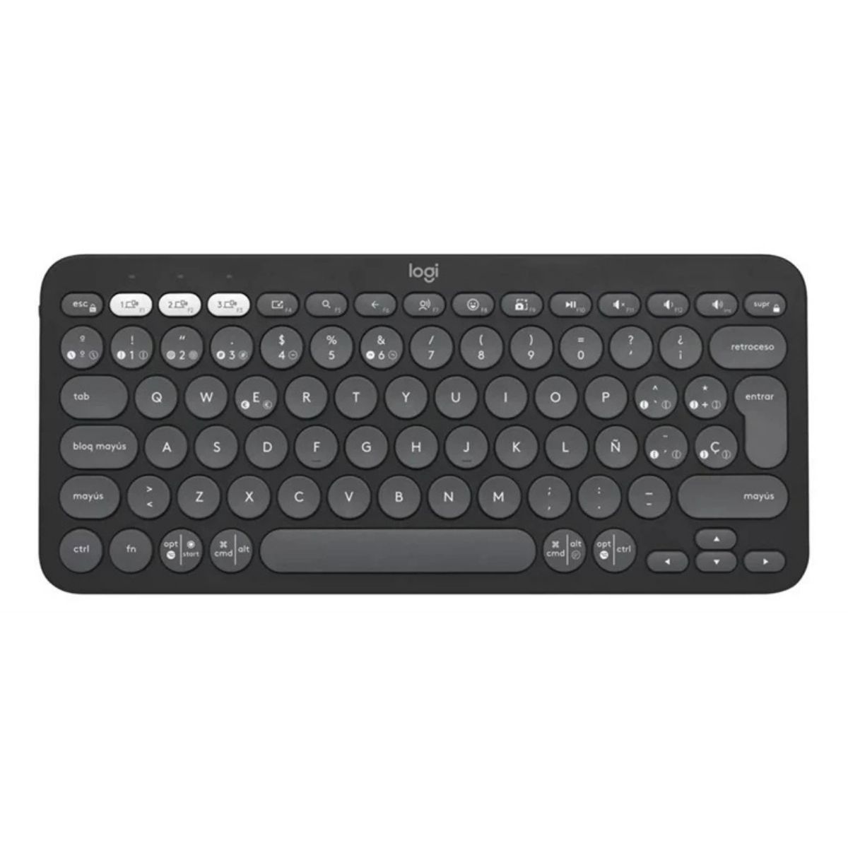LOGITECH - Logitech - Teclado Pebble Keys 2 K380S Bluetooth - Grafito