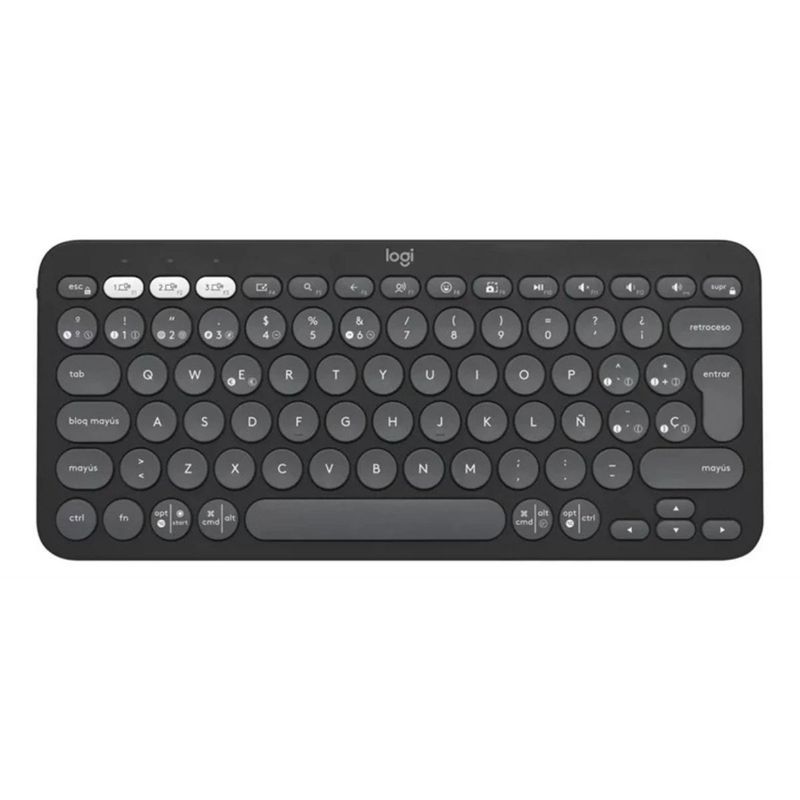 LOGITECH - Logitech - Teclado Pebble Keys 2 K380S Bluetooth - Grafito