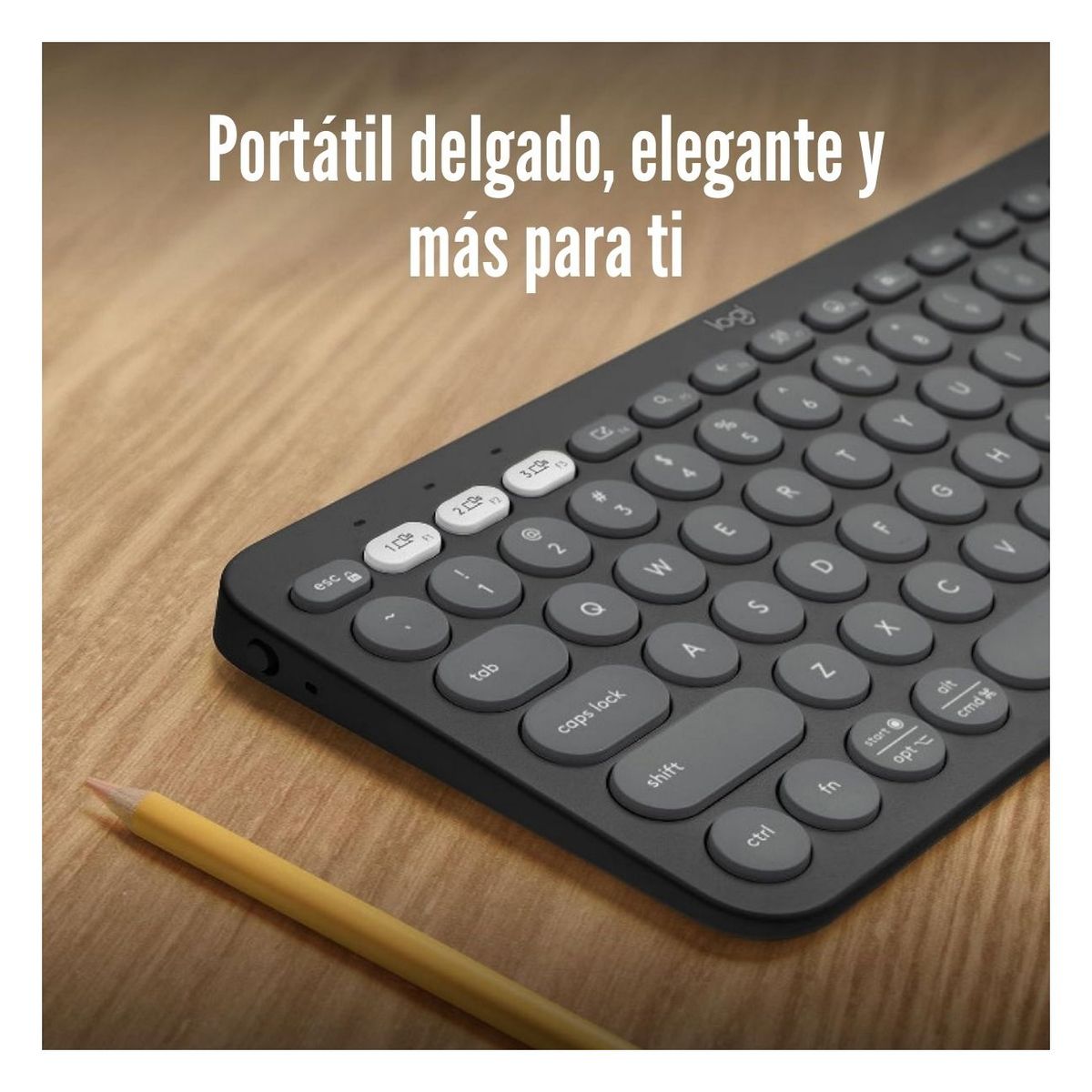 LOGITECH - Logitech - Teclado Pebble Keys 2 K380S Bluetooth - Grafito