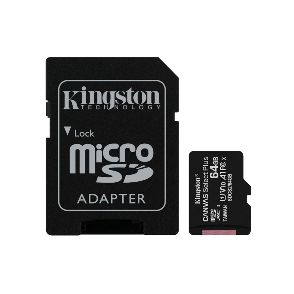 KINGSTON - MEMORIA MICRO SD KINGSTON CANVAS SELECT 64GB CLASE10 P/N: SDCS2/64GB
