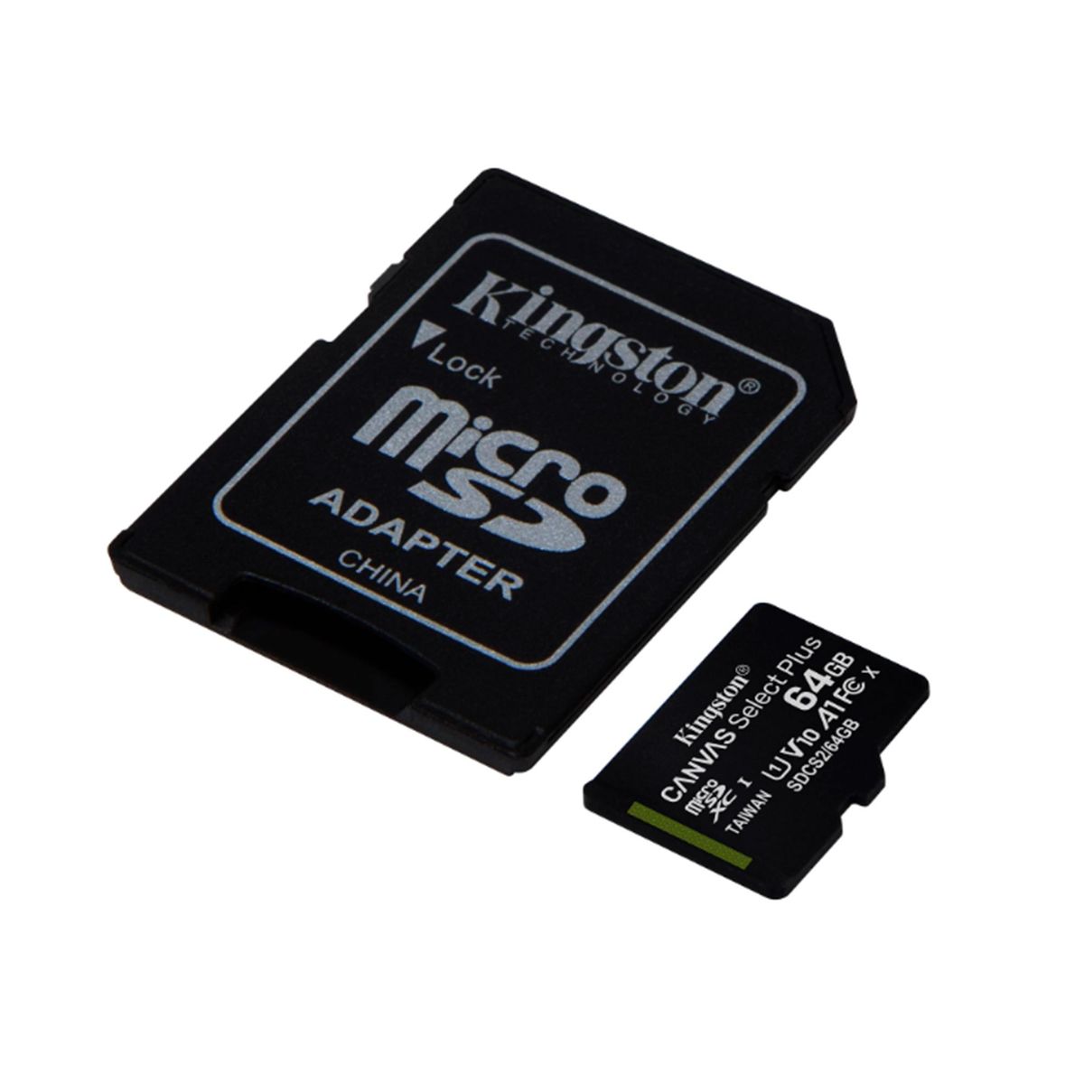 KINGSTON - MEMORIA MICRO SD KINGSTON CANVAS SELECT 64GB CLASE10 P/N: SDCS2/64GB