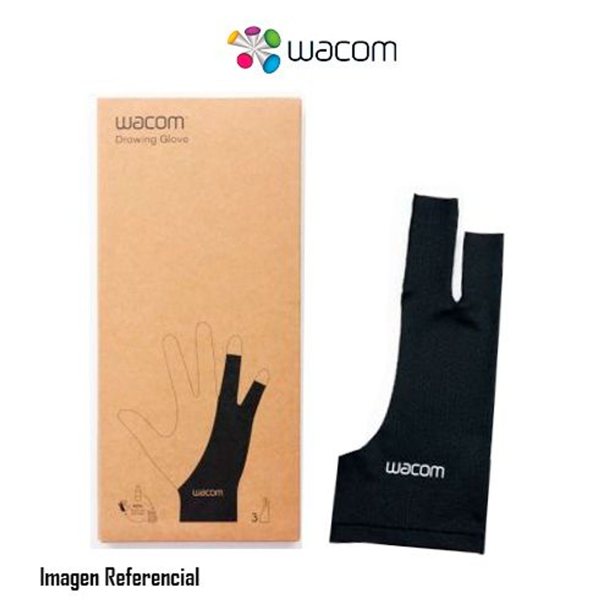 WACOM - GUANTE PARA DIBUJAR WACOM 3 PACK ZURDOS/DIESTROS NEGRO P/N:ACK4472502Z
