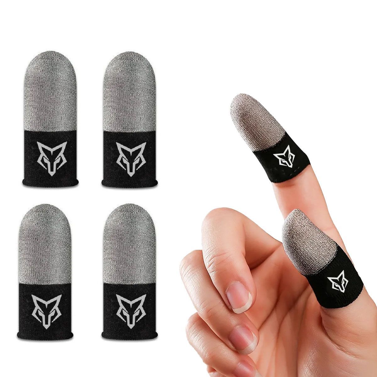 GENERICO - Guantes Dedales Profesional Gaming Star Fox x 4 unid