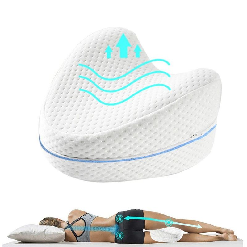 GENERICO - Almohada Ortopédica Viscoelástica Para Rodillas Piernas