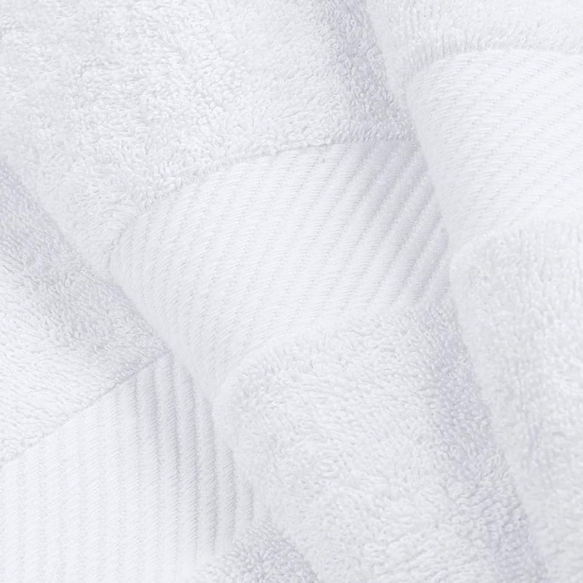 TEFI HOME - Toallas Deluxe Blanco Set 3 Piezas