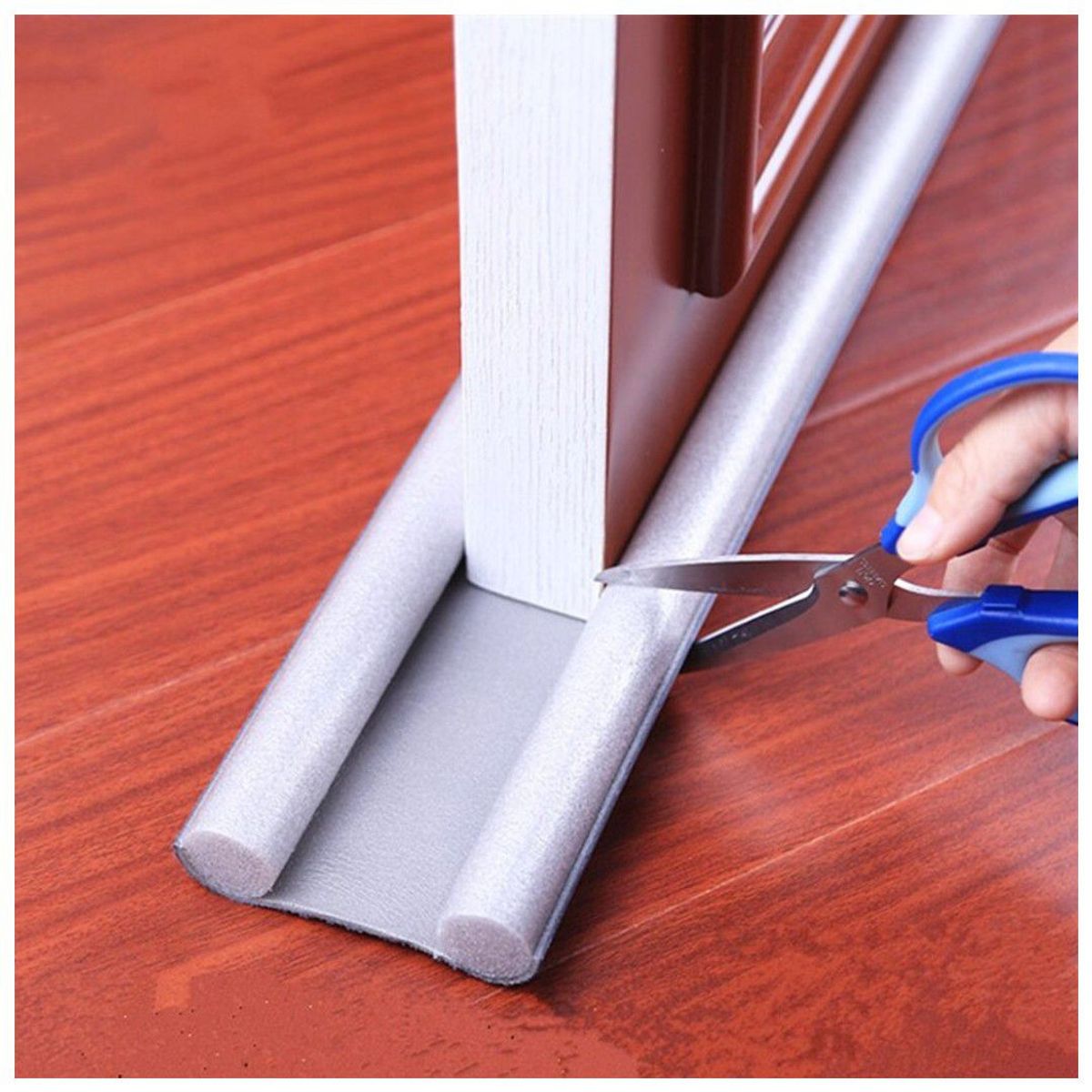 GENERICO - Burlete Flexible 95 cm  Sello Protector para Puertas Gris