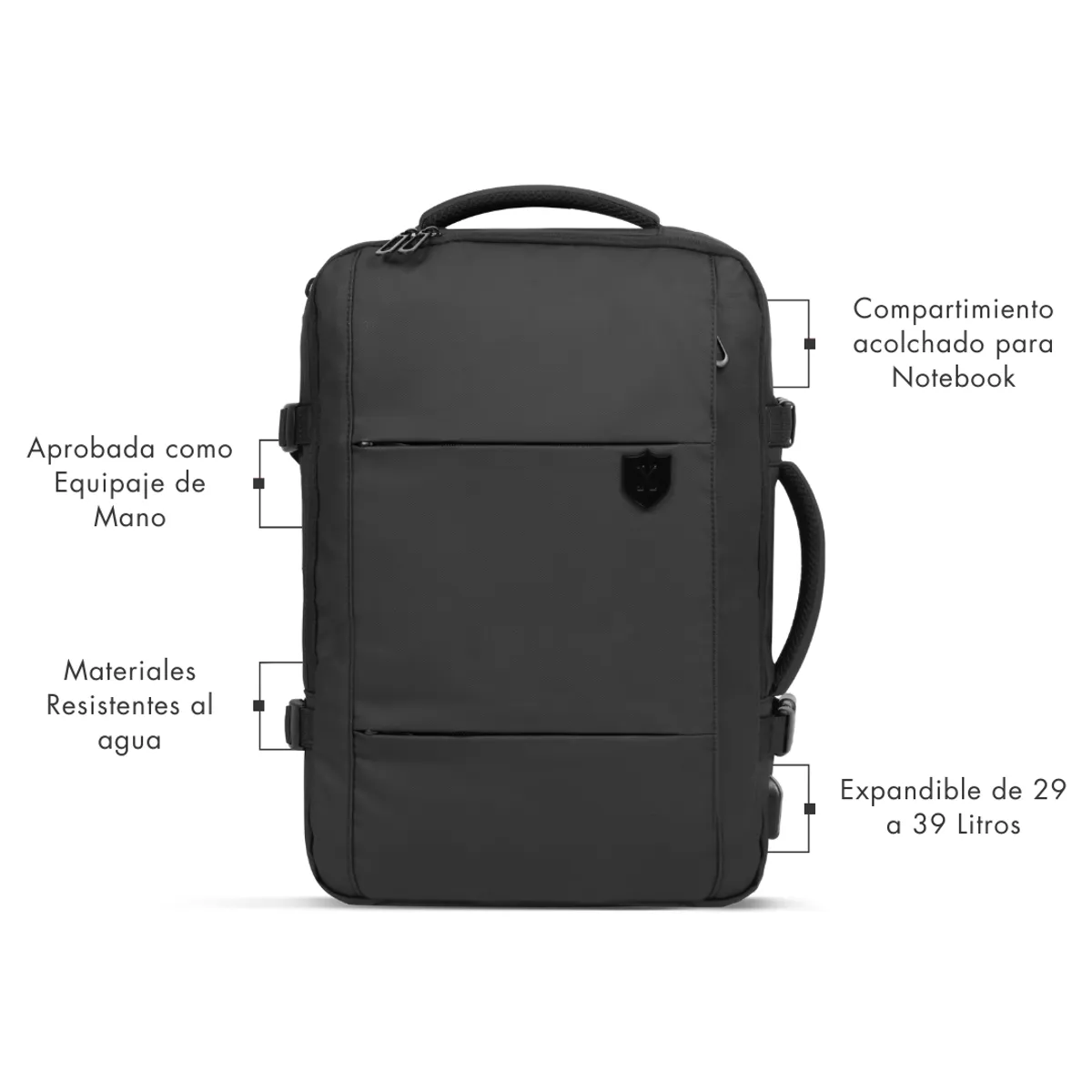 XCLUSIVE - Mochila Maleta Grand Travel para Viajes Impermeable 29L - 39L