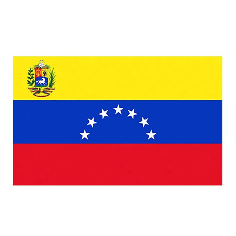 GENERICO - Bandera Venezuela 90X150Cm Poliéster Escudo Colores