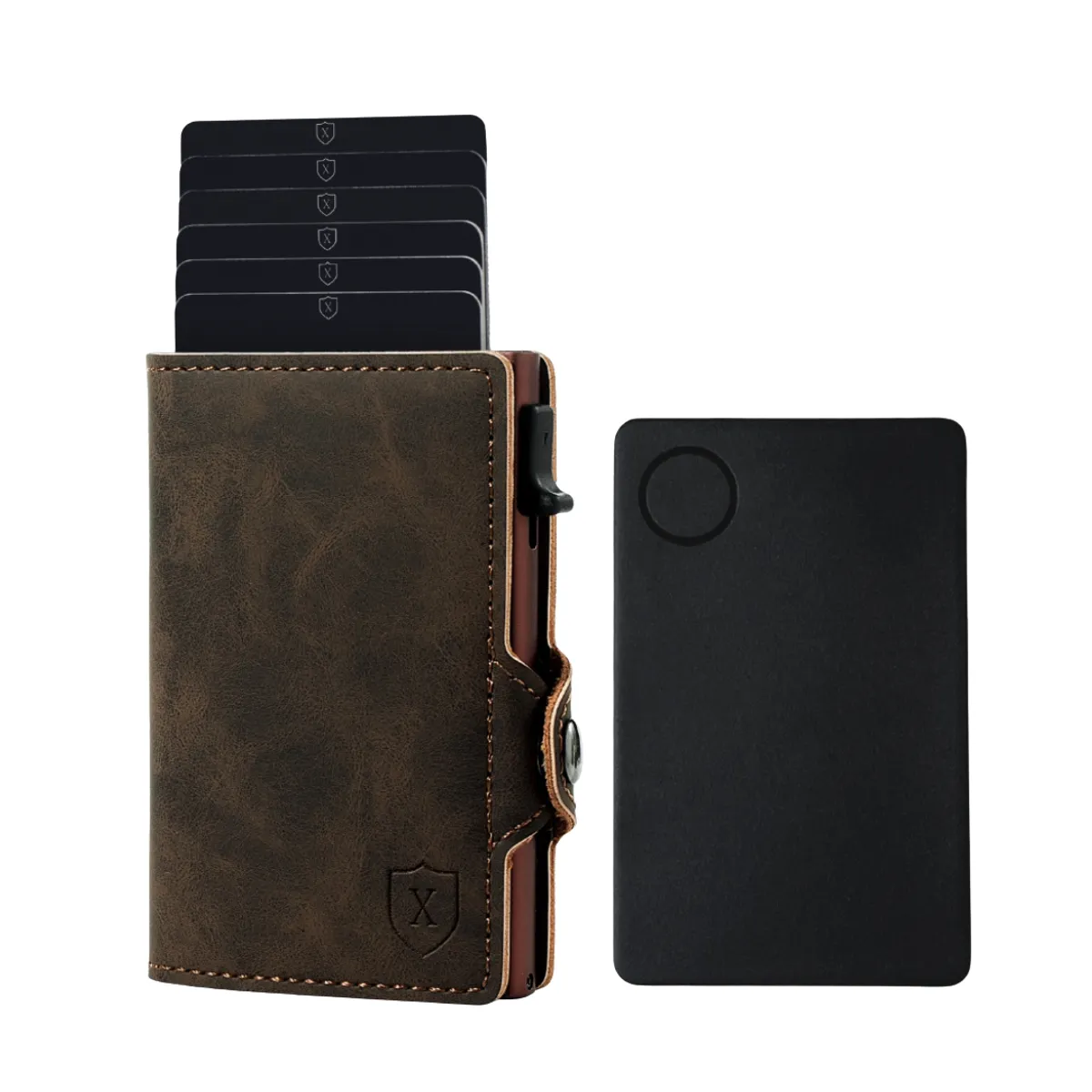 XCLUSIVE - Pack Billetera Tarjetero con Localizador