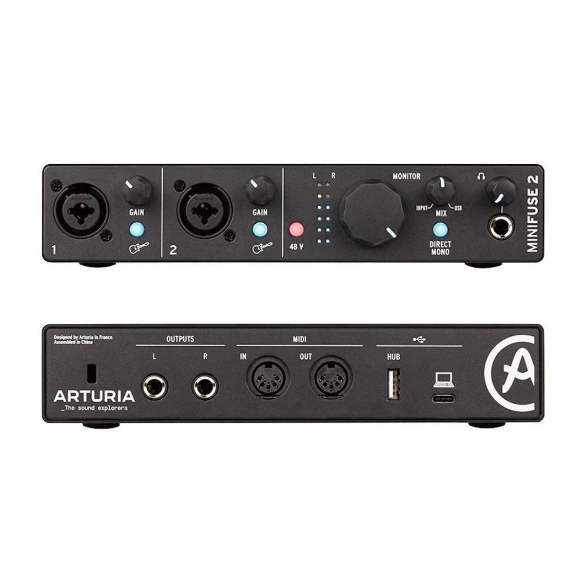 ARTURIA - Minifuse 2 Black Arturia - Interfaz de audio USB-C