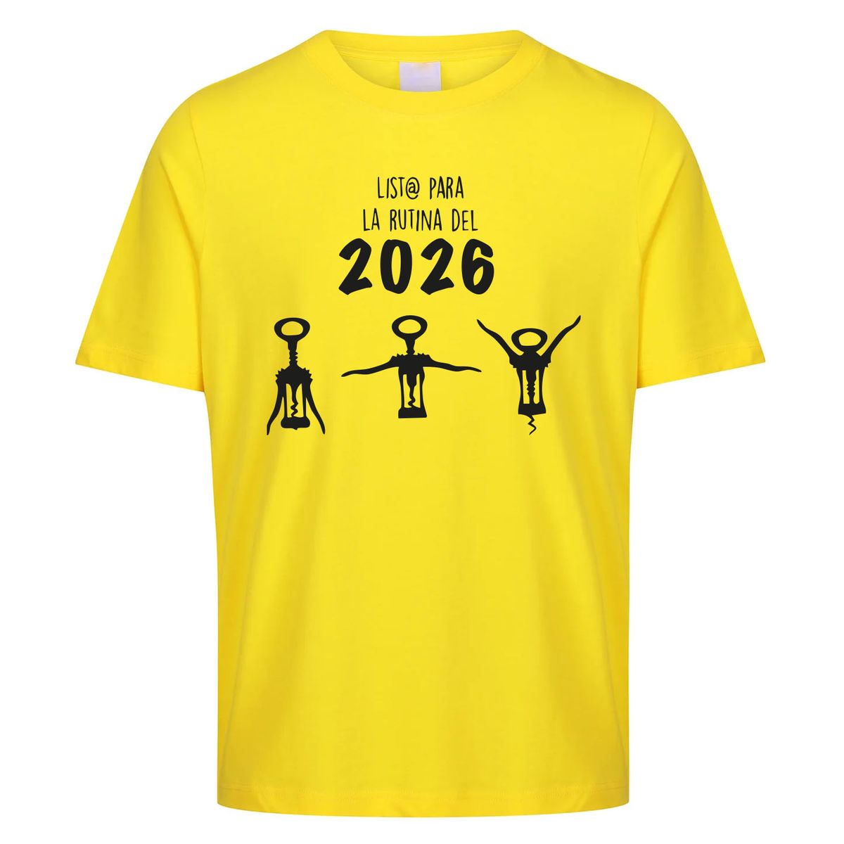 IMPRESIONARTE - Polo Año Nuevo2026  Rutina FIT 100% algodon amarillo