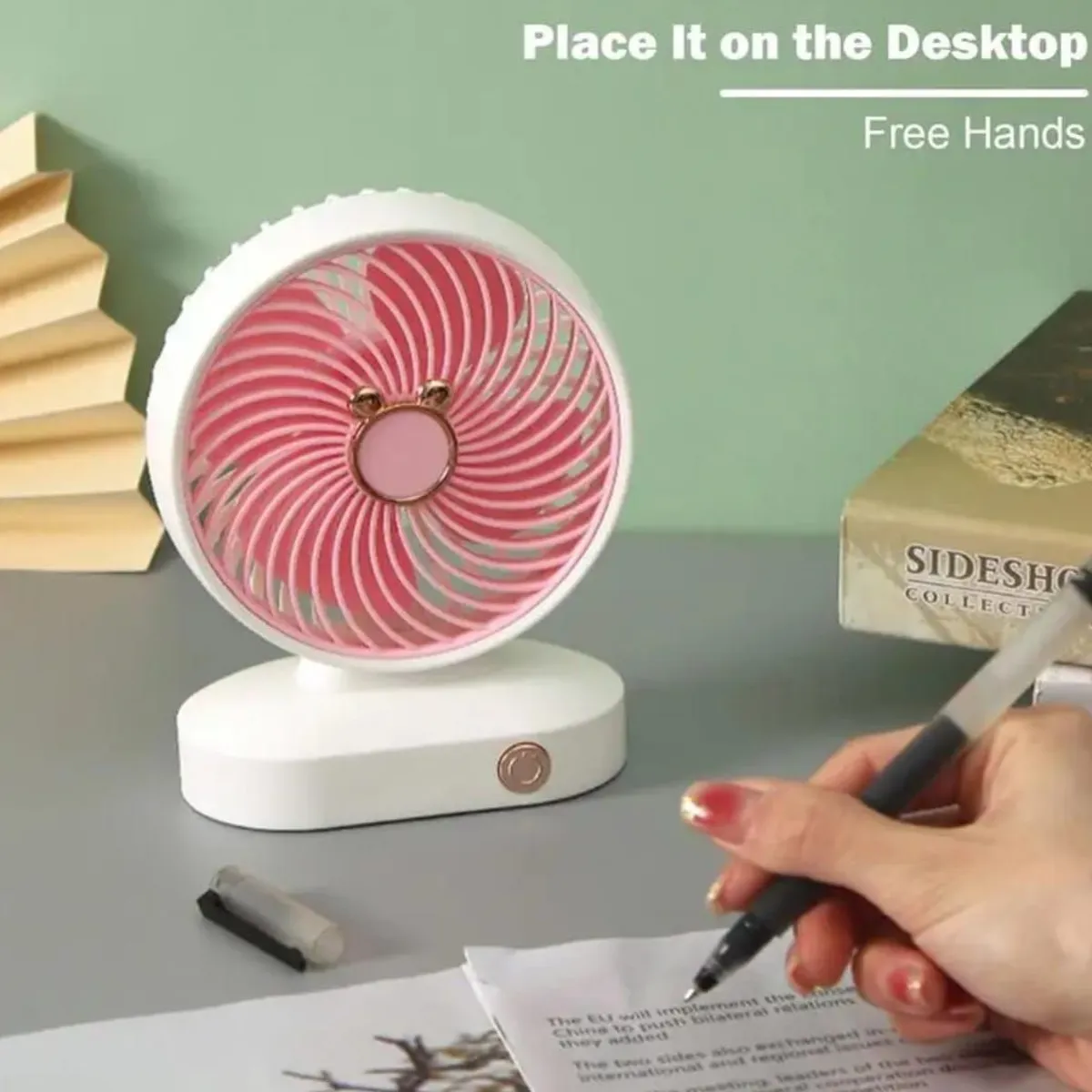 GENERICO - MINI VENTILADOR RECARGABLE DE ESCRITORIO